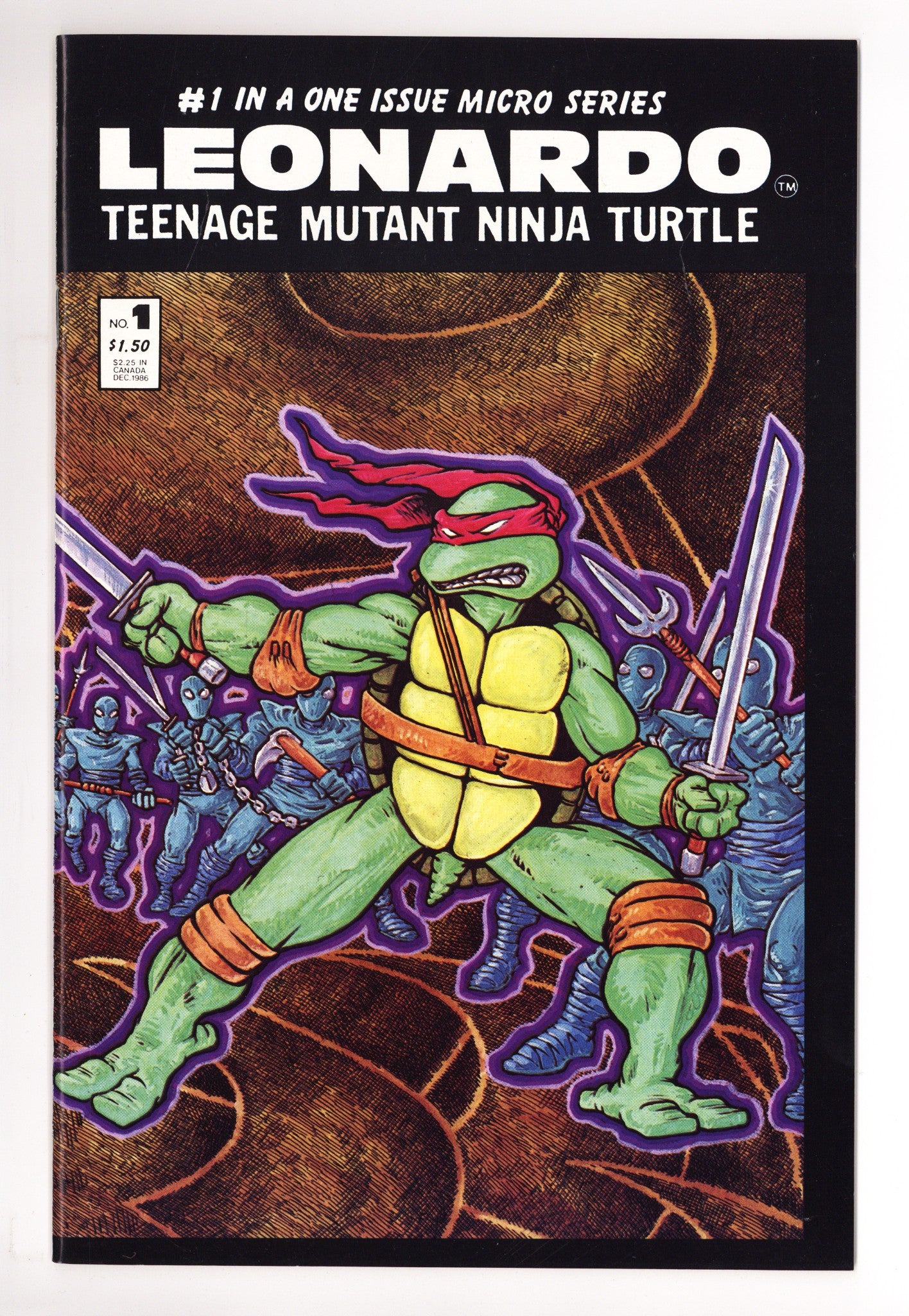 Leonardo Teenage Mutant Ninja Turtle 1 VF+ (8.5) (1986) 