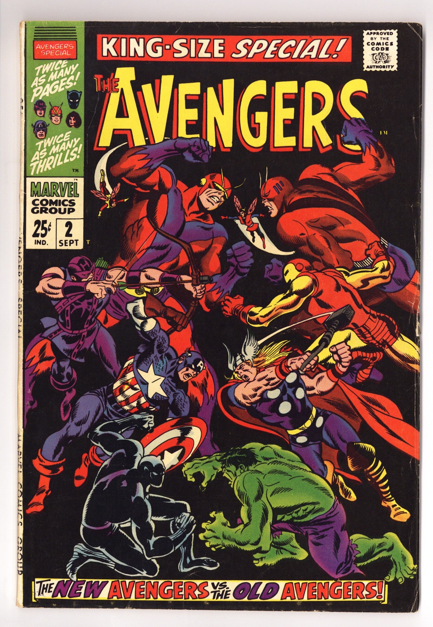 The Avengers Annual Vol 1 2 FN (6.0) (1968) 