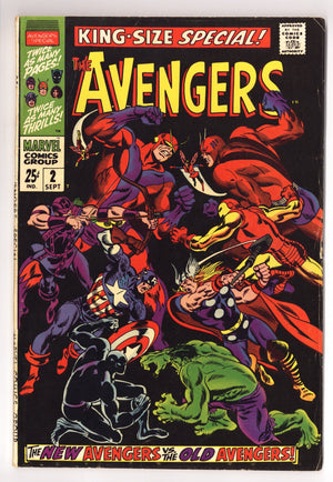 The Avengers Annual Vol 1 2 FN (6.0) (1968)