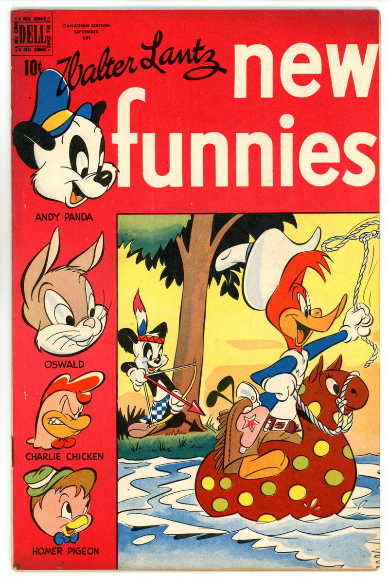 Walter Lantz New Funnies 139 FN- (5.5) Manufactured W/O Top Staple (1948) Canadian Edition 
