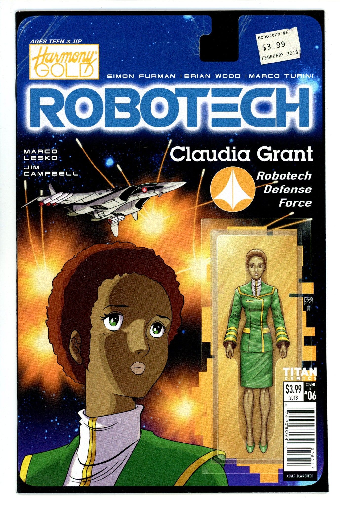 Robotech 6 High Grade (2018) Shedd Action Figure Variant 