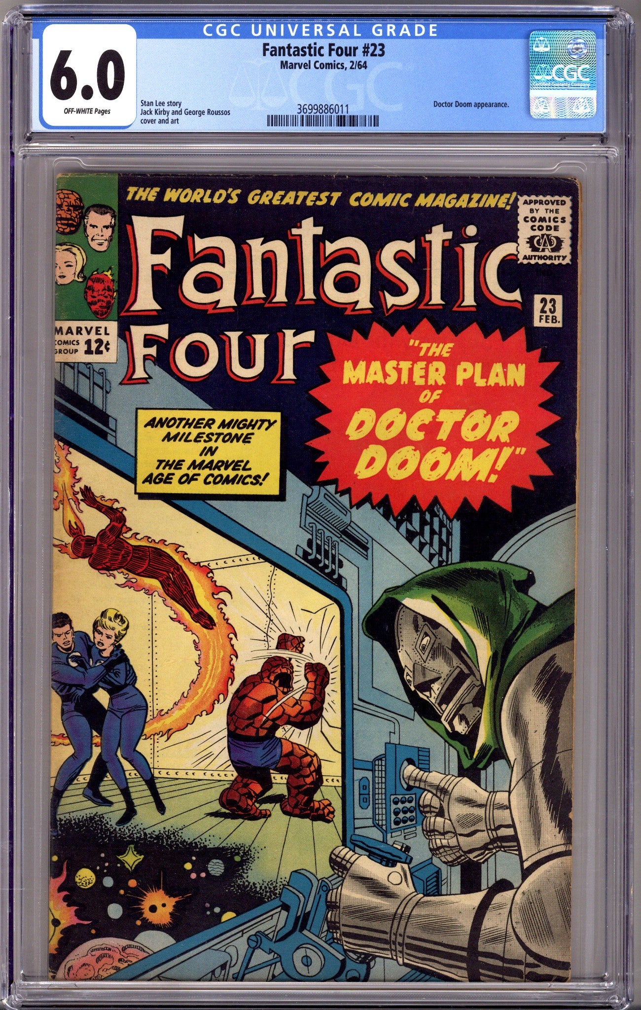 Fantastic Four Vol 1 23 CGC 6.0 (FN) (1964)