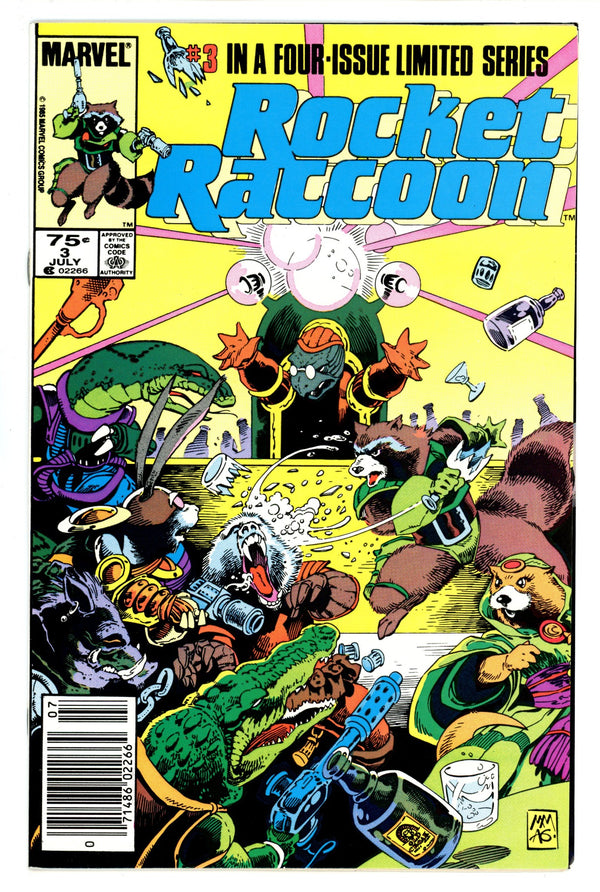 Rocket Raccoon Vol 1 3 VF/NM (9.0) (1985) Newsstand