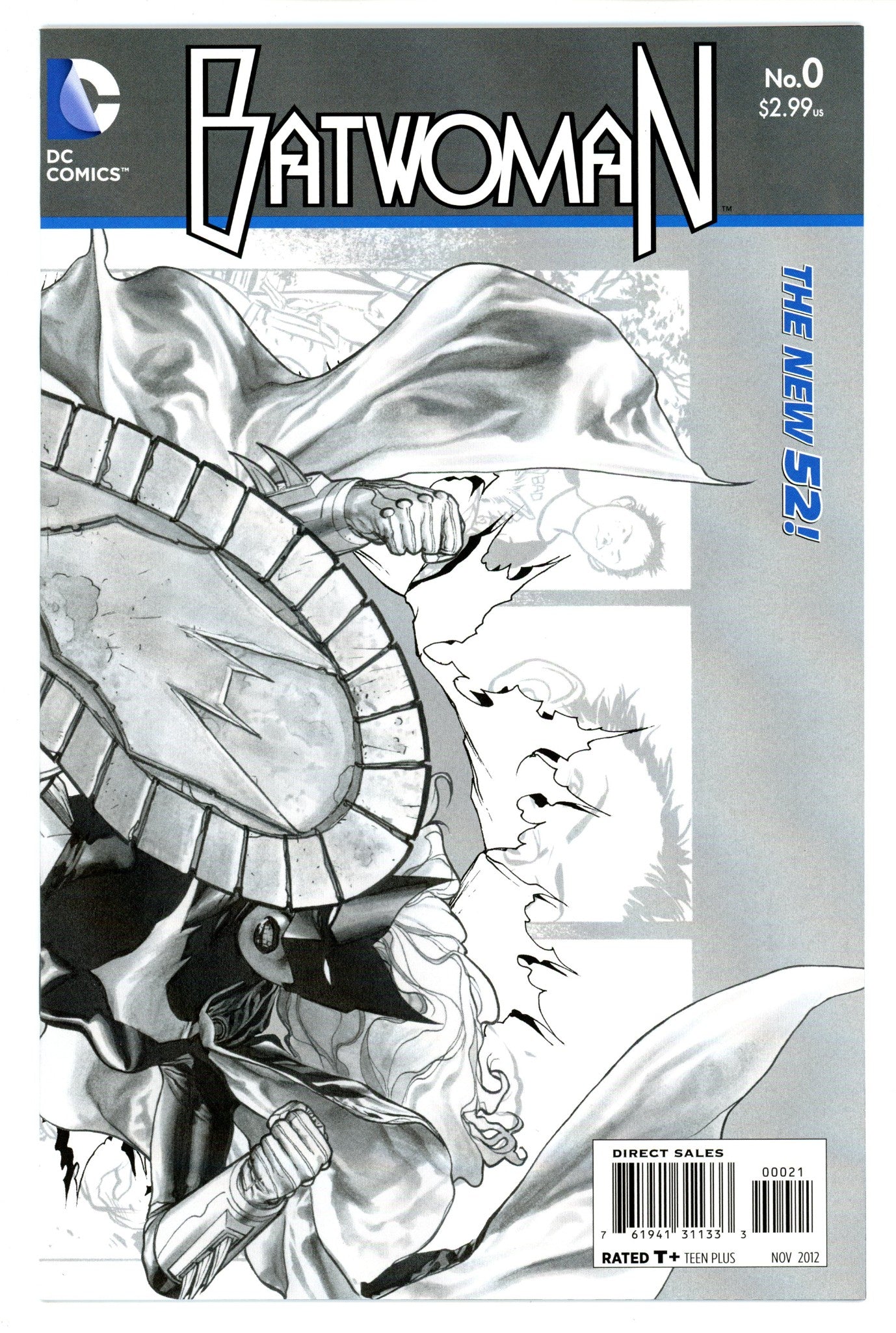 Batwoman Vol 1 0 VF+ (8.5) (2012) III B&W Wraparound Variant 