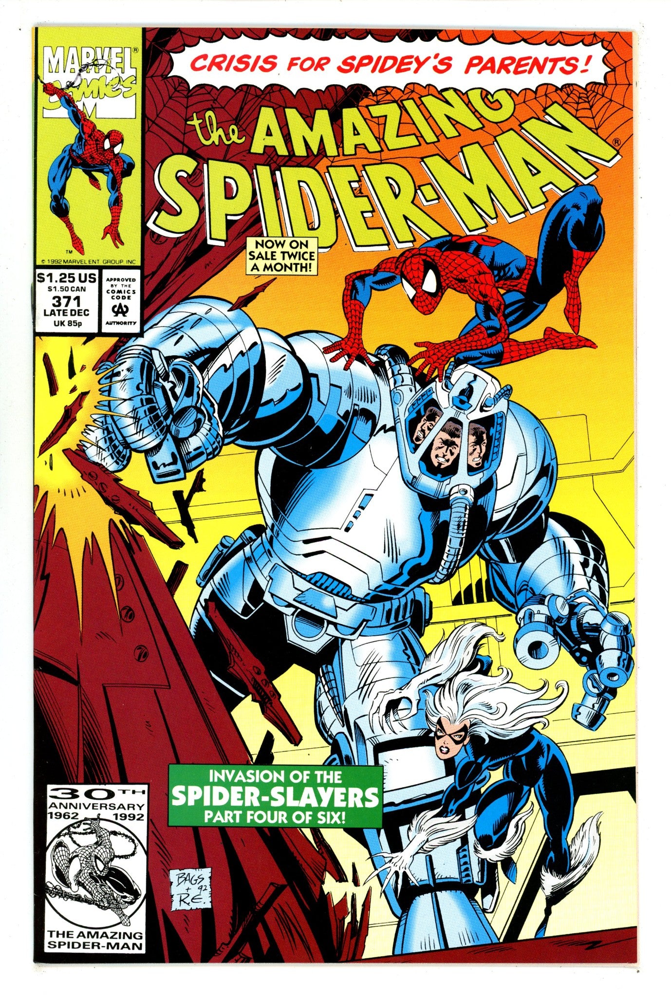The Amazing Spider-Man Vol 1 371 VF+ (8.5) (1992) 