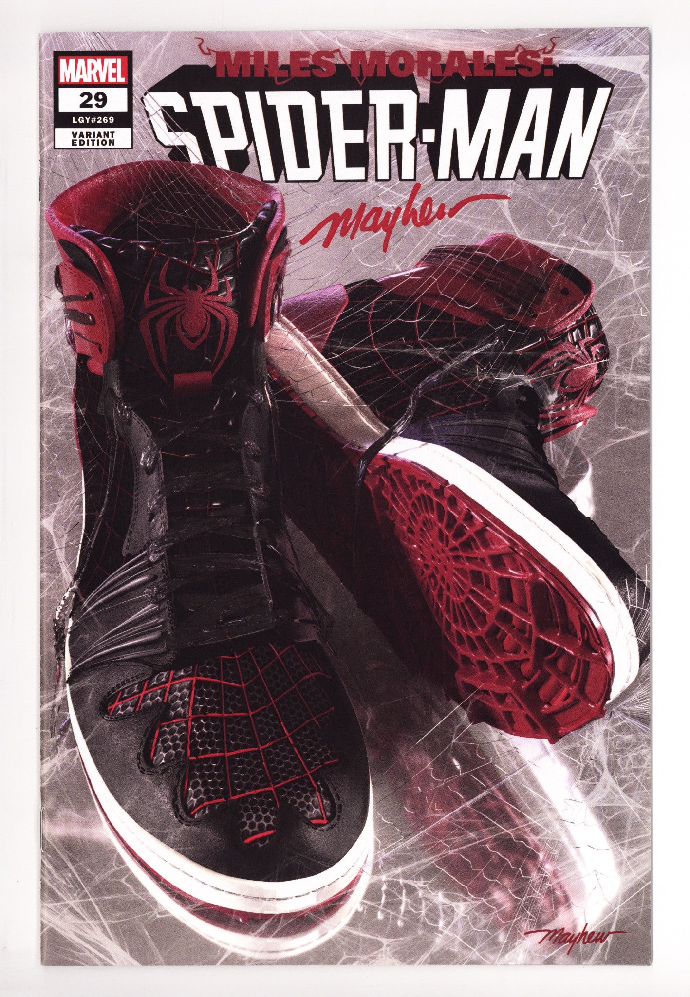 Miles Morales: Spider-Man Vol 1 29 (269) NM- (9.2) (2021) Mayhew Exclusive Variant Signed x1 Cover Mike Mayhew 