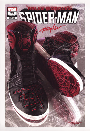Miles Morales: Spider-Man Vol 1 29 (269) NM- (9.2) (2021) Mayhew Exclusive Variant Signed x1 Cover Mike Mayhew