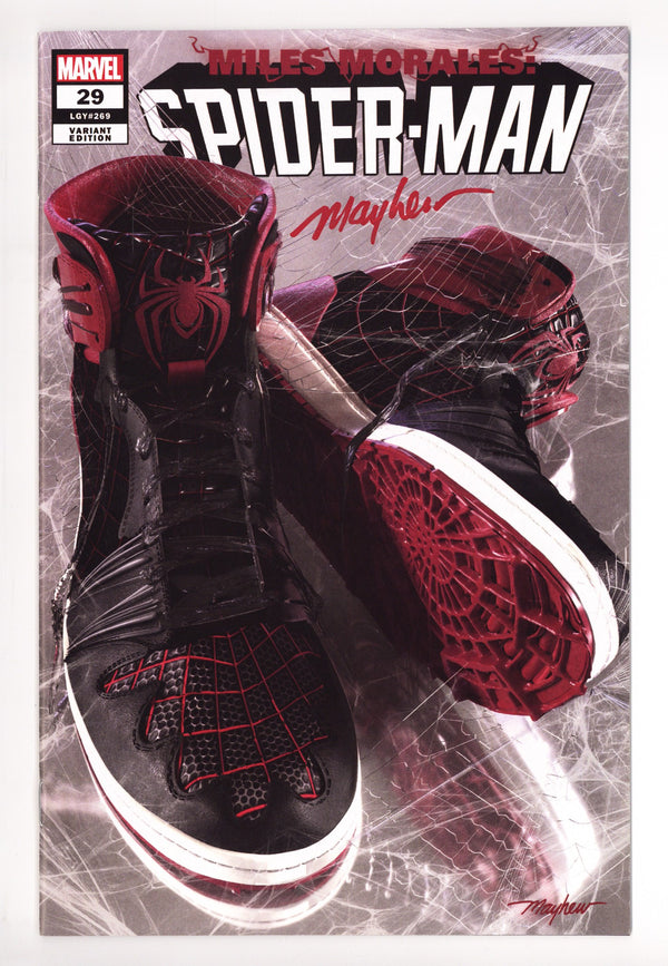 Miles Morales: Spider-Man Vol 1 29 (269) NM- (9.2) (2021) Mayhew Exclusive Variant Signed x1 Cover Mike Mayhew