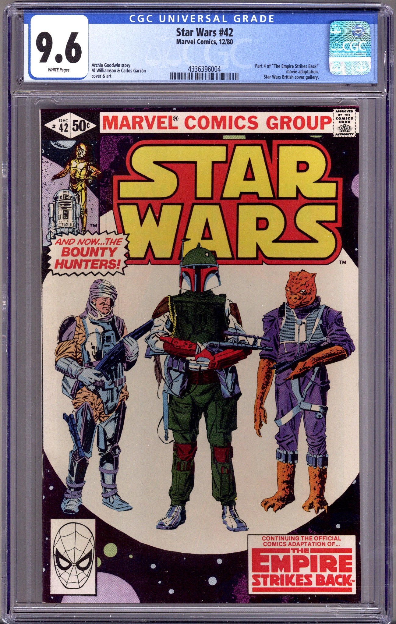 Star Wars Vol 1 42 CGC 9.6 (NM+) (1980) 