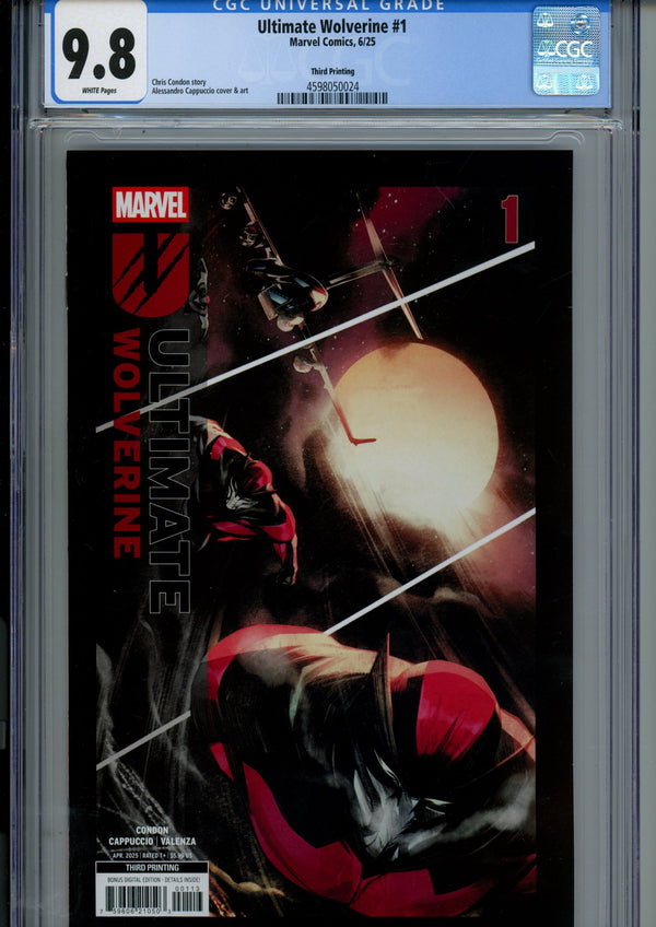 Ultimate Wolverine 1 CGC 9.8 (NM/M) (2025) 3rd Print