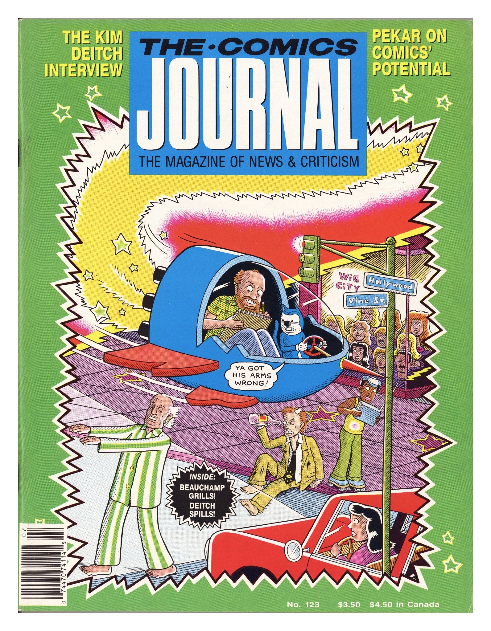 The Comics Journal 123 Mid Grade (1988) 