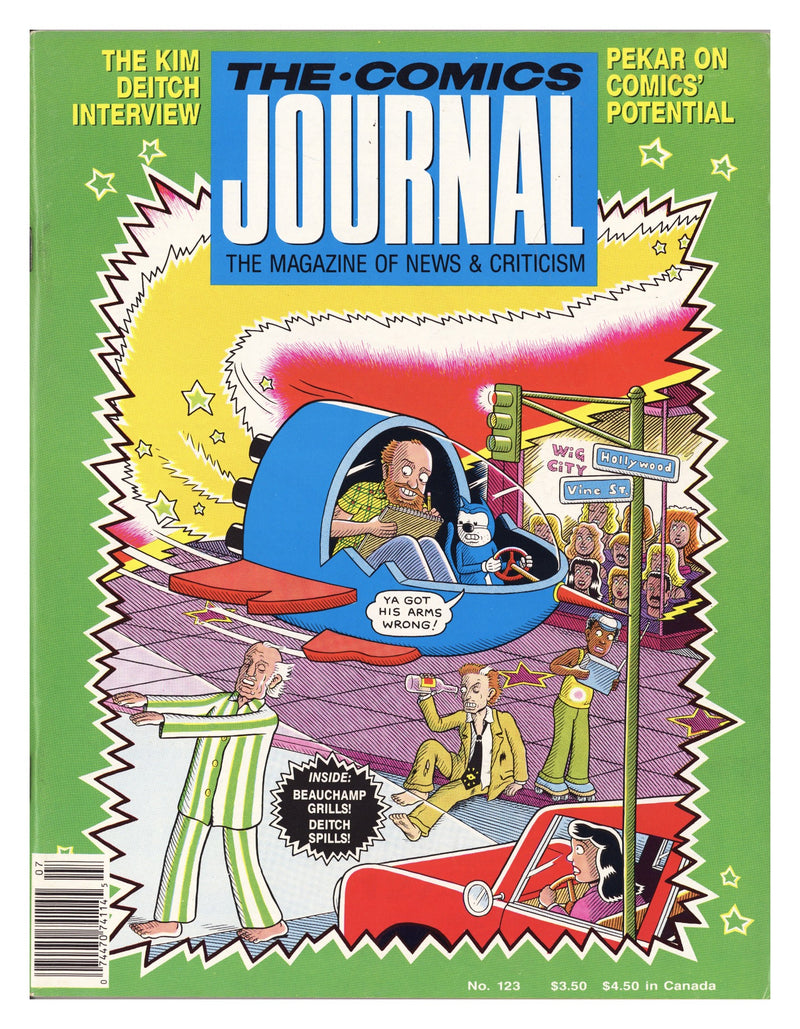 The Comics Journal 123 Mid Grade (1988) 