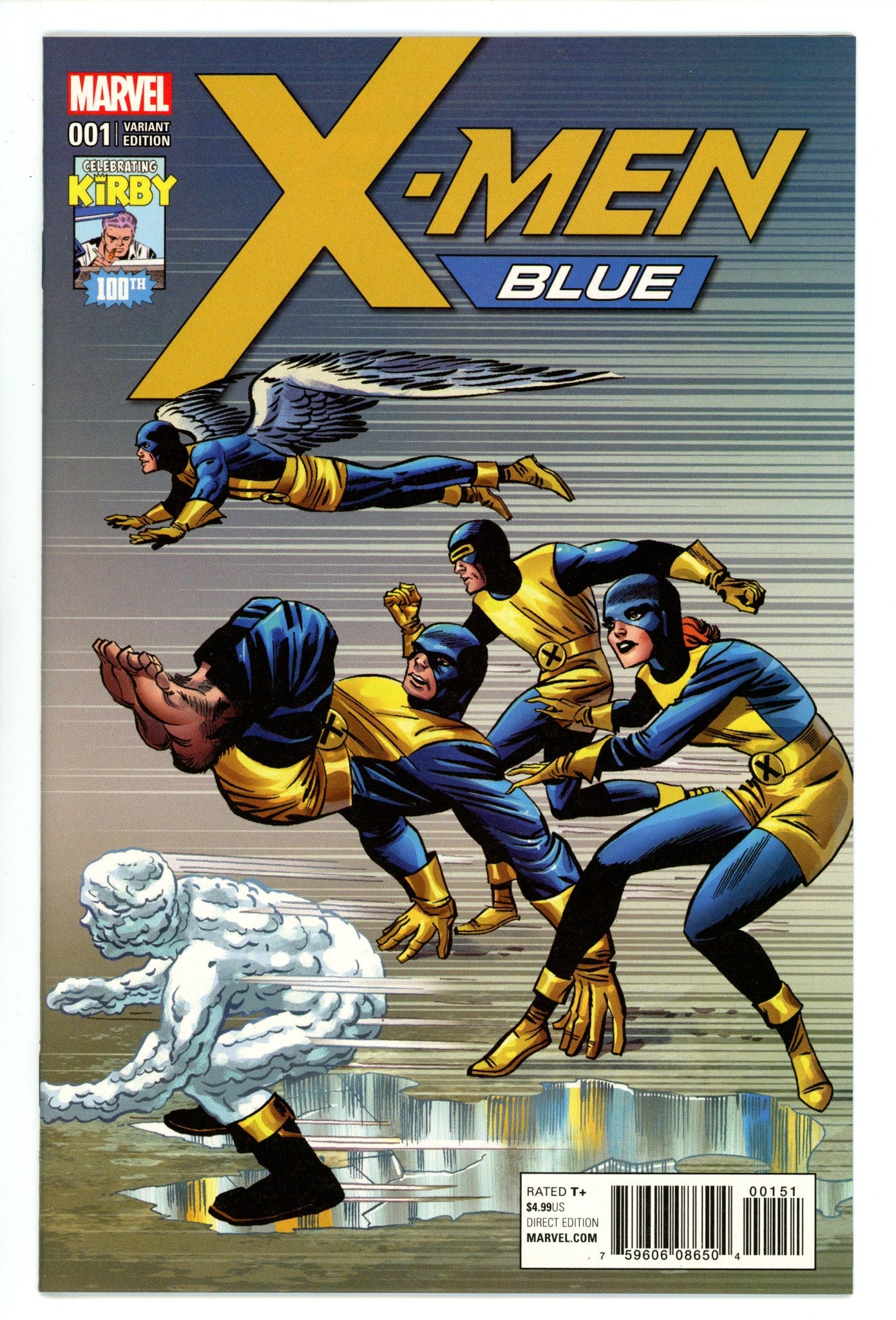 X-Men: Blue 1 High Grade (2017) Kirby Incentive Variant 