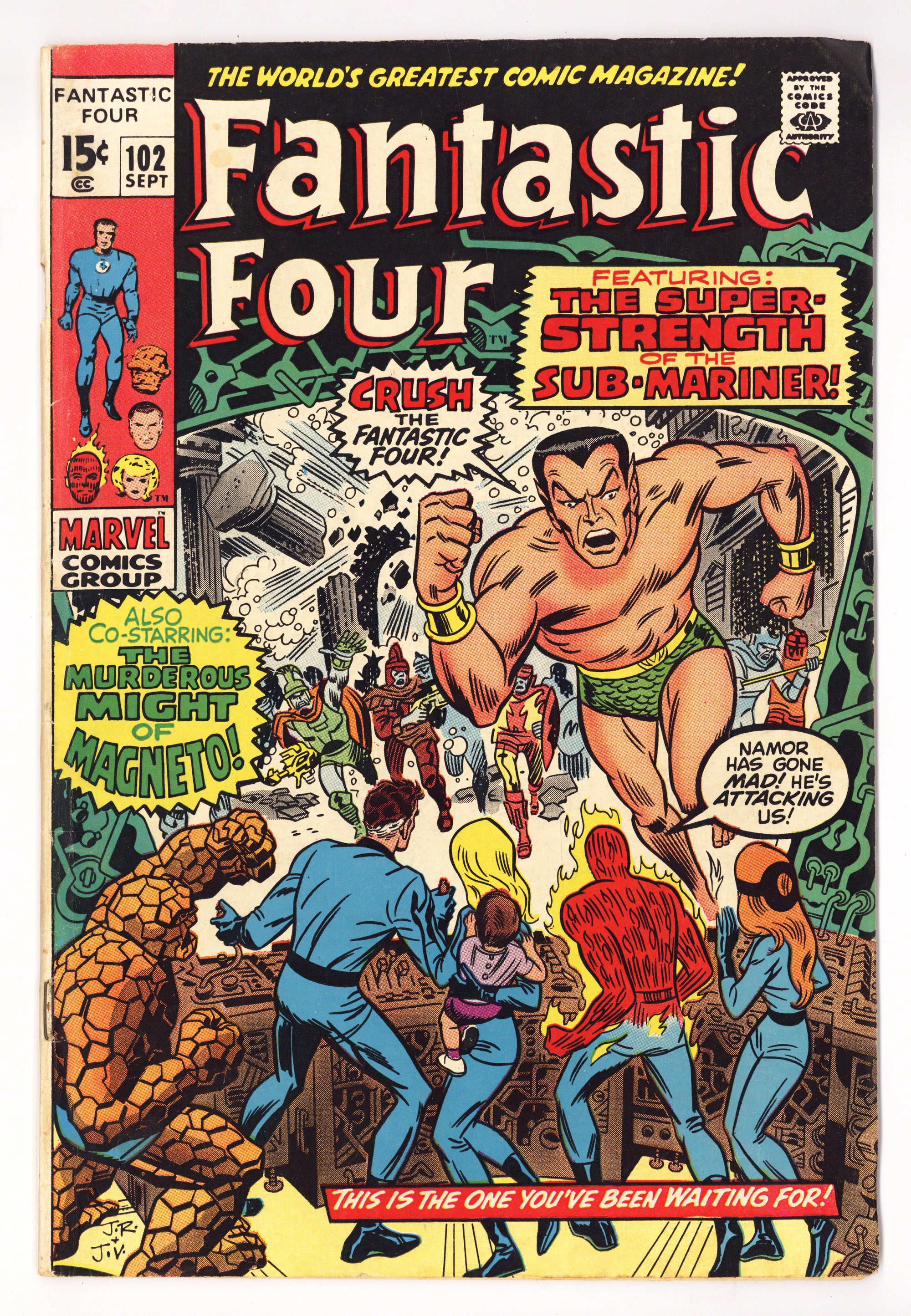 Fantastic Four Vol 1 102  VG+ (4.5)   (1970)        