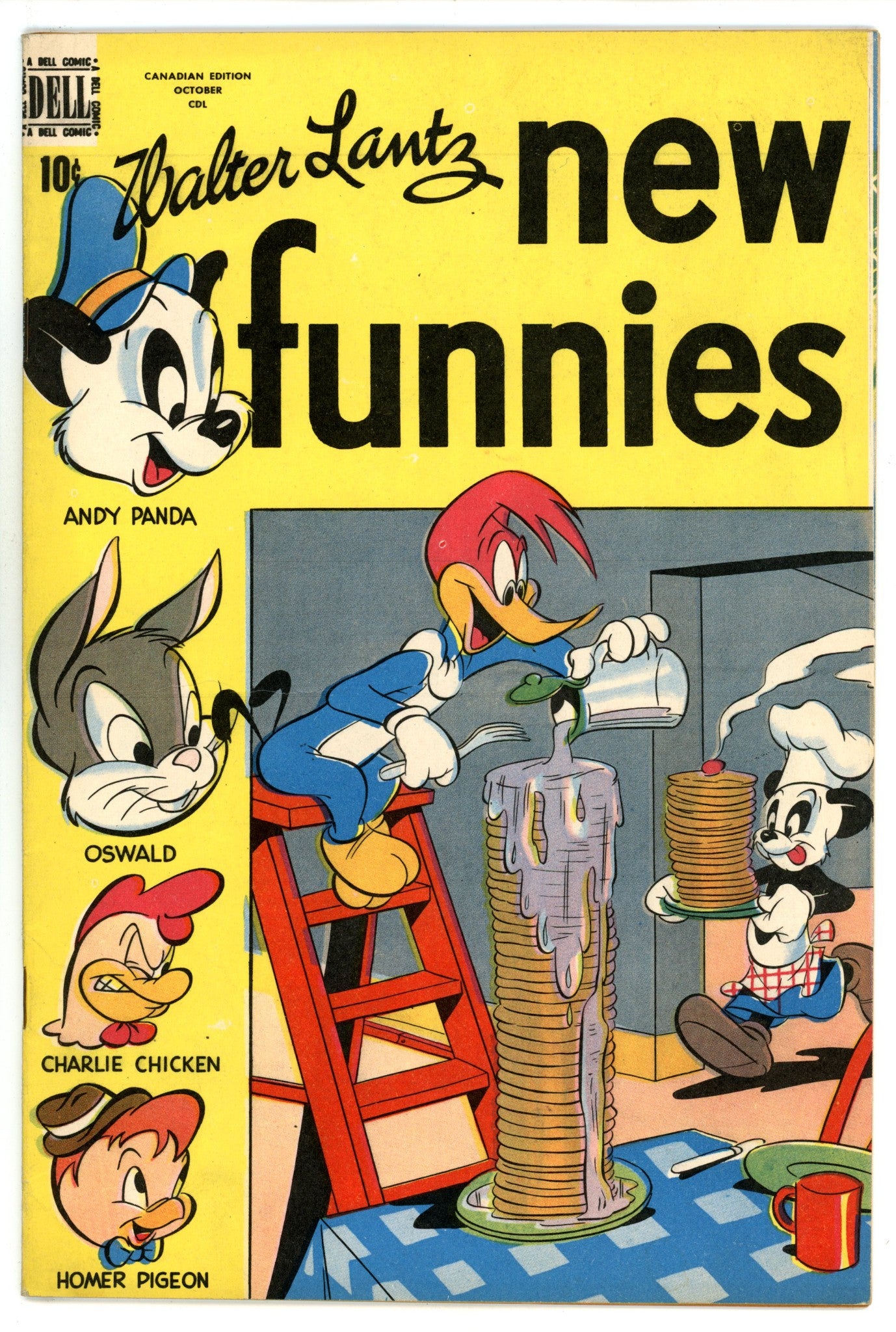 Walter Lantz New Funnies 140 VF (8.0) (1948) Canadian Edition 