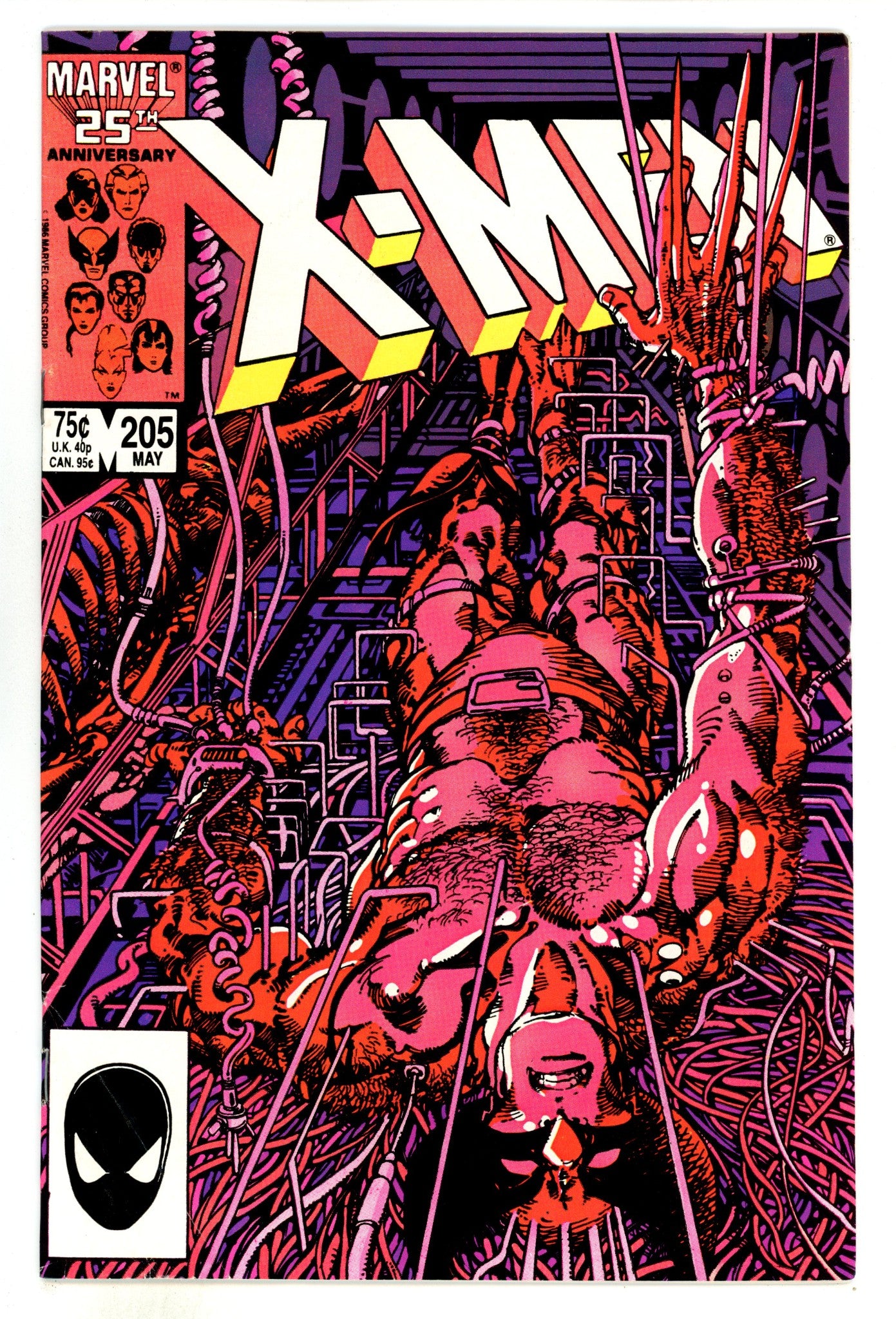 The Uncanny X-Men Vol 1 205  VG (4.0)  (1986)  