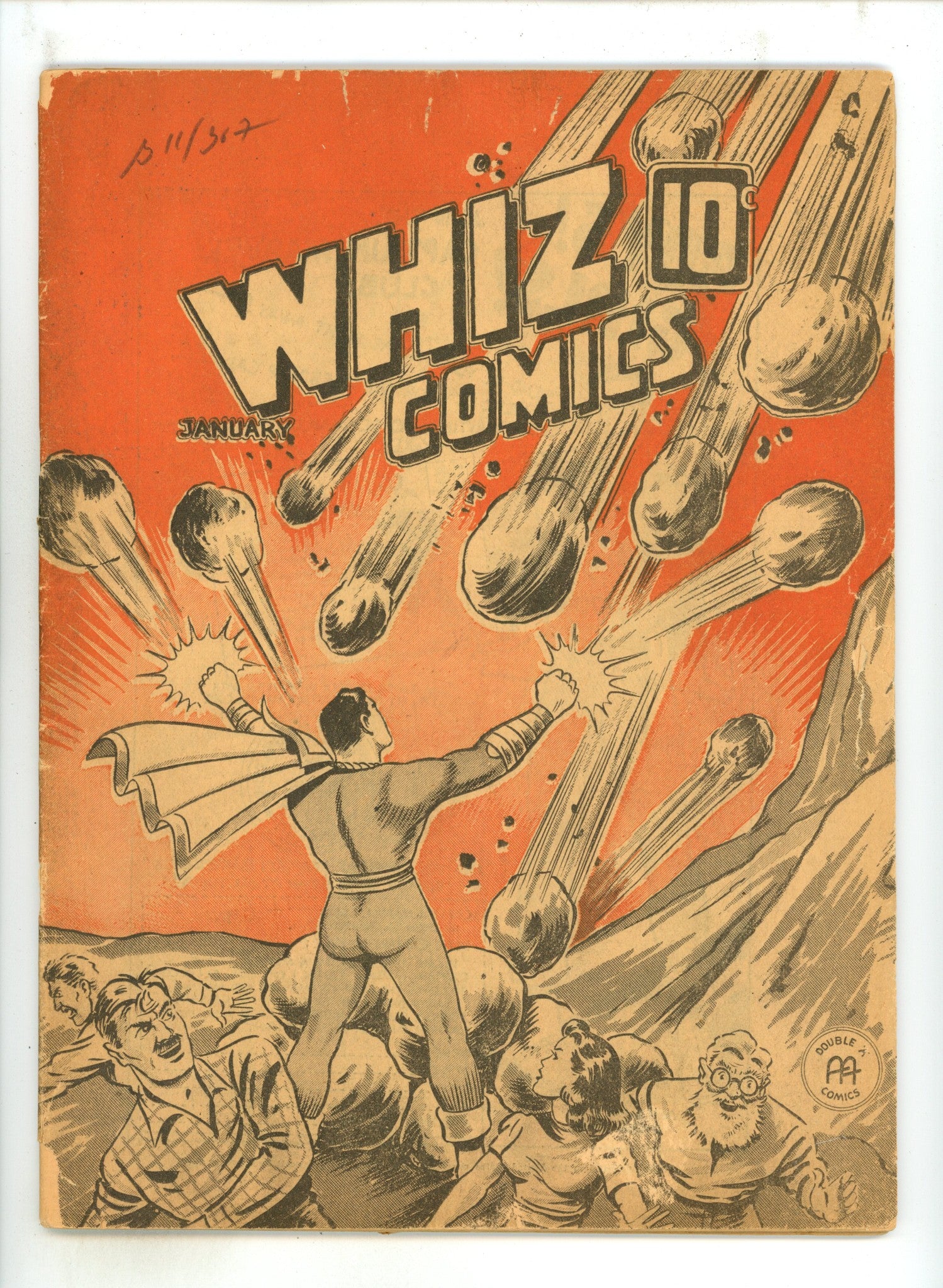 Whiz Comics Vol 3 1 VG- (3.5) (1944) Canadian Edition 