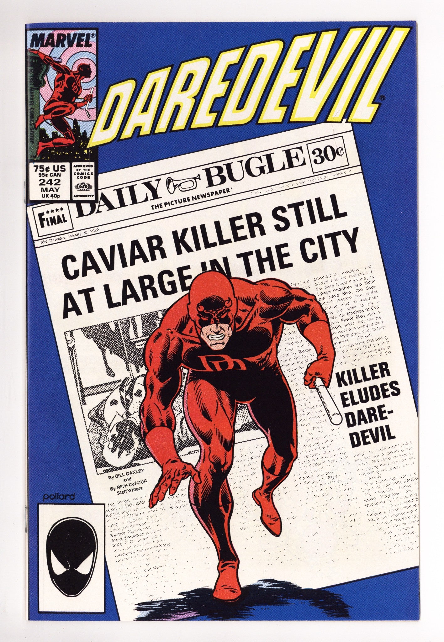 Daredevil Vol 1 242 High Grade (1987) 
