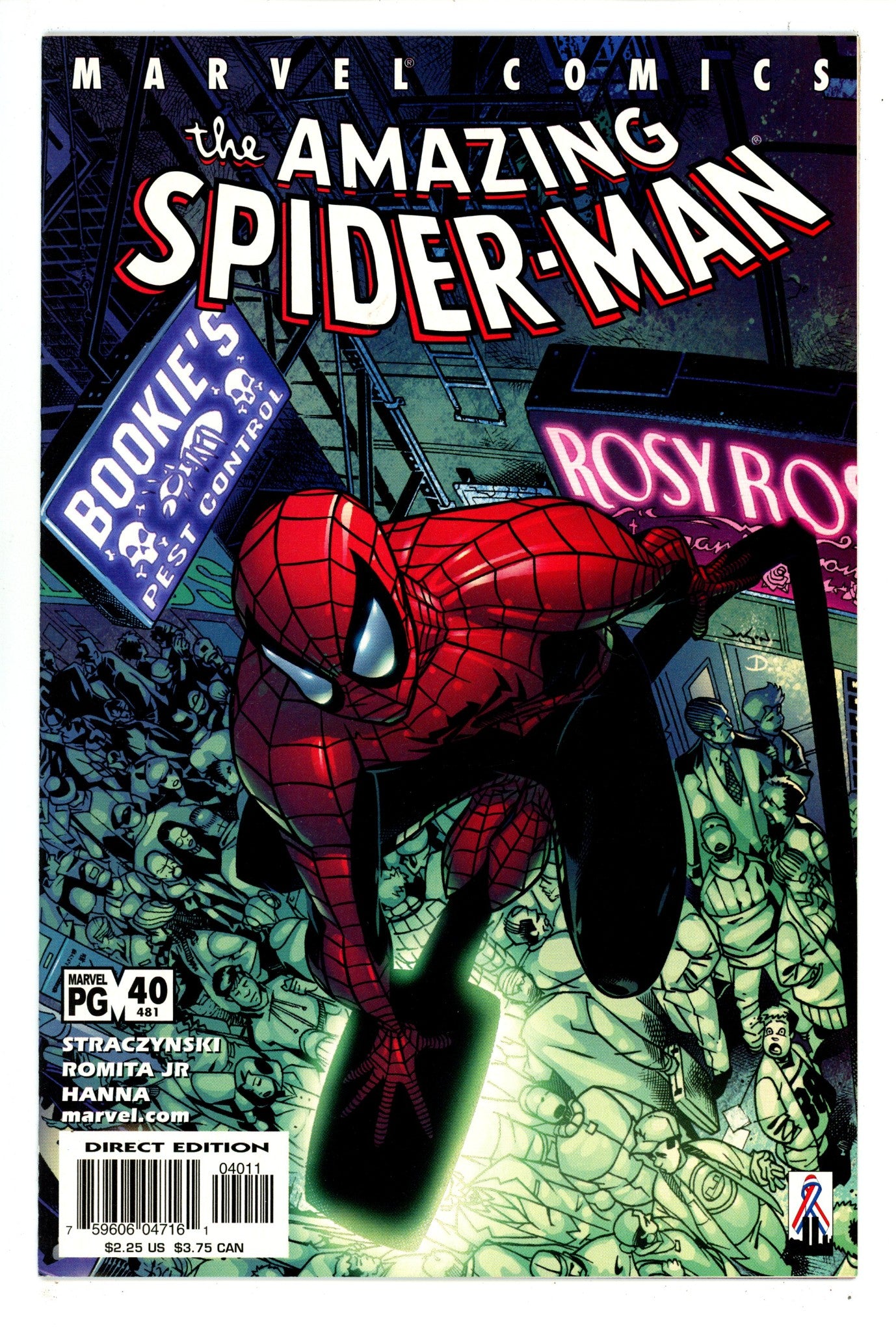 The Amazing Spider-Man Vol 2 40 (481) NM- (9.2) (2002) 