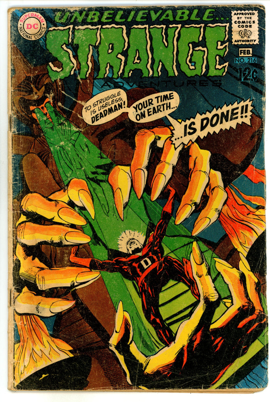 Strange Adventures Vol 1 216 GD+ (2.5) (1969) 