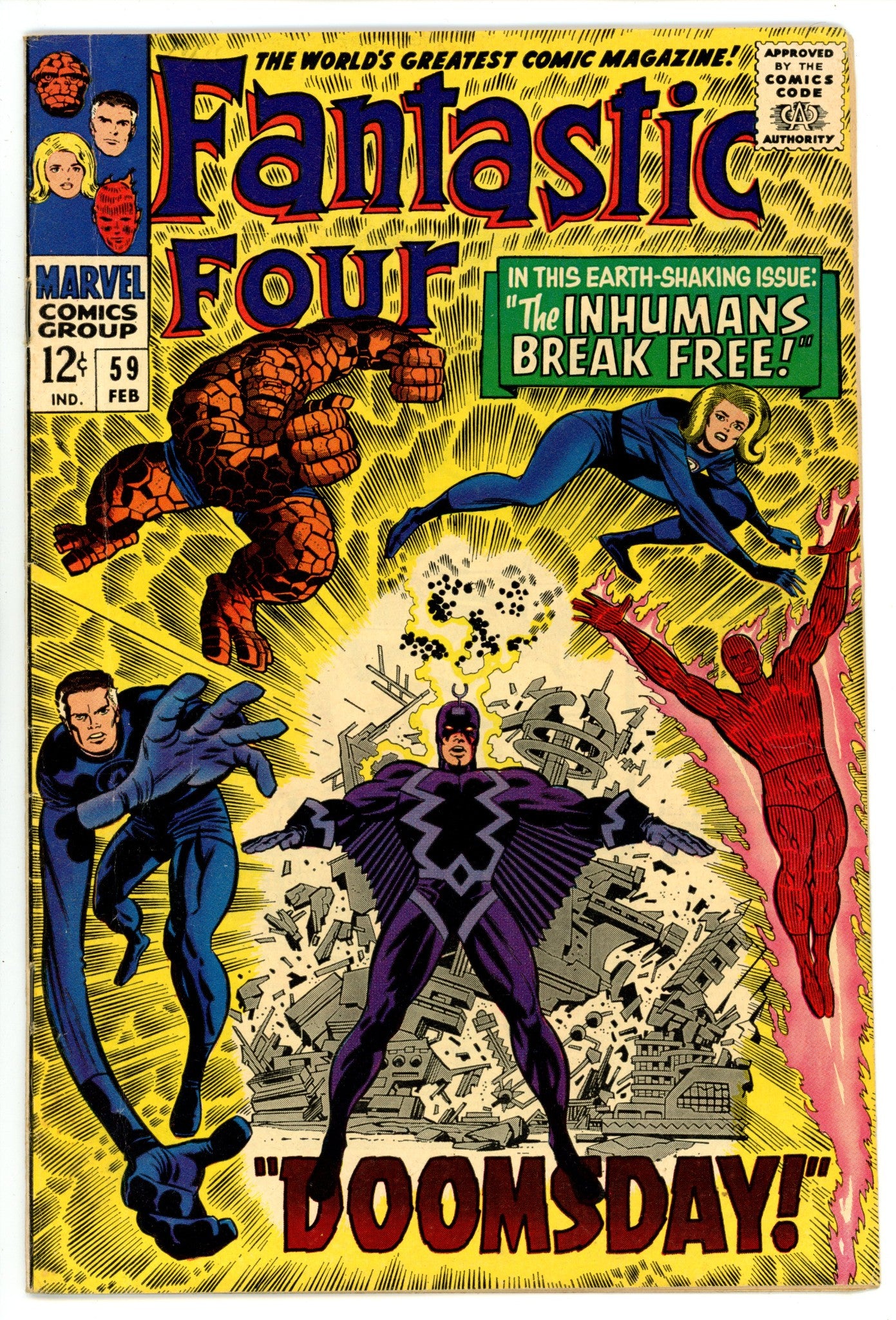 Fantastic Four Vol 1 59  VG+ (4.5)   (1967)        