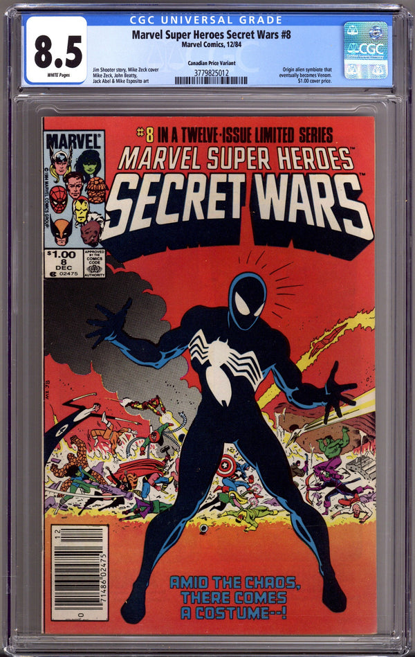 Marvel Super-Heroes Secret Wars   8 CGC 8.5 (VF+)   (1984)     Canadian Price Variant