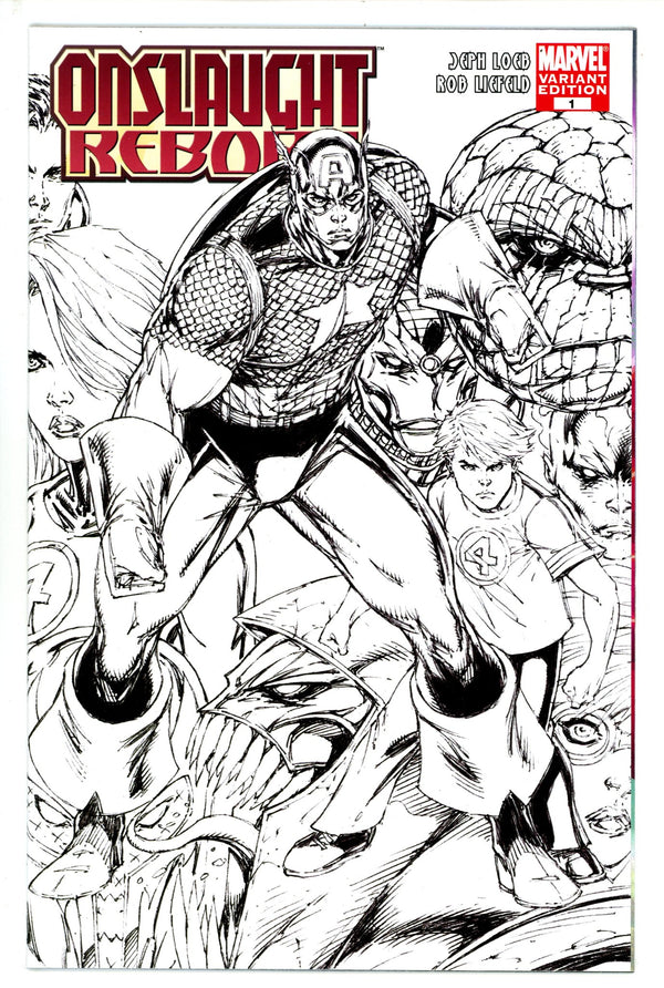 Onslaught Reborn 1 Liefeld Sketch Variant NM- (2007)