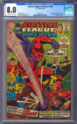 Justice League of America Vol 1 64 CGC 8.0 (VF) (1968) 