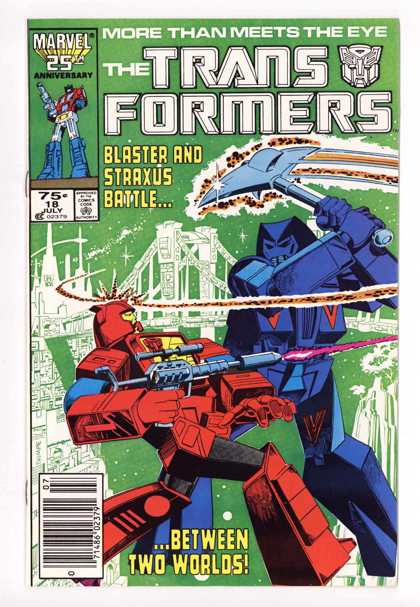 The Transformers 18 High Grade (1986) Newsstand 