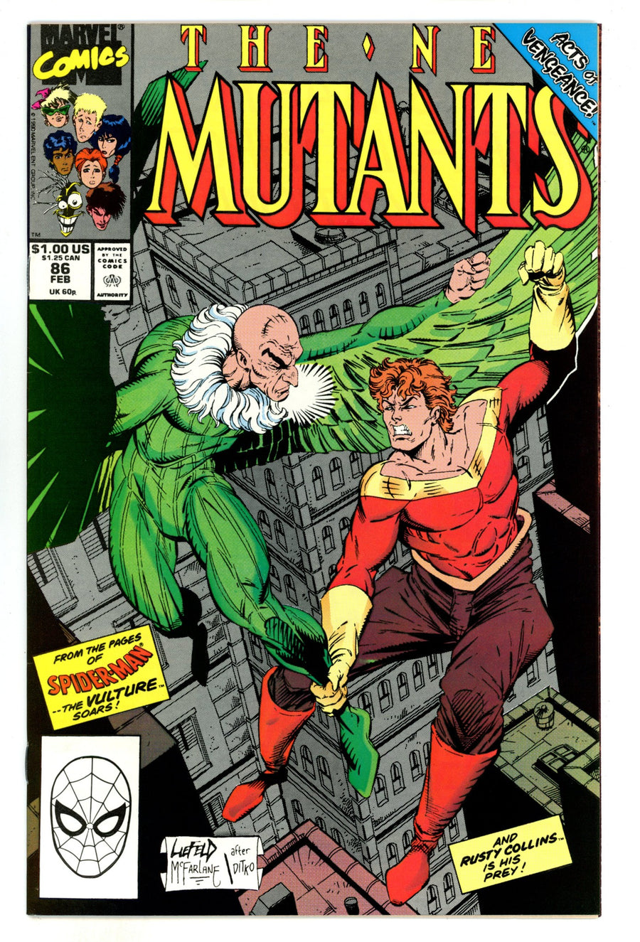 The New Mutants Vol 1 86  NM- (9.2)  (1990)  