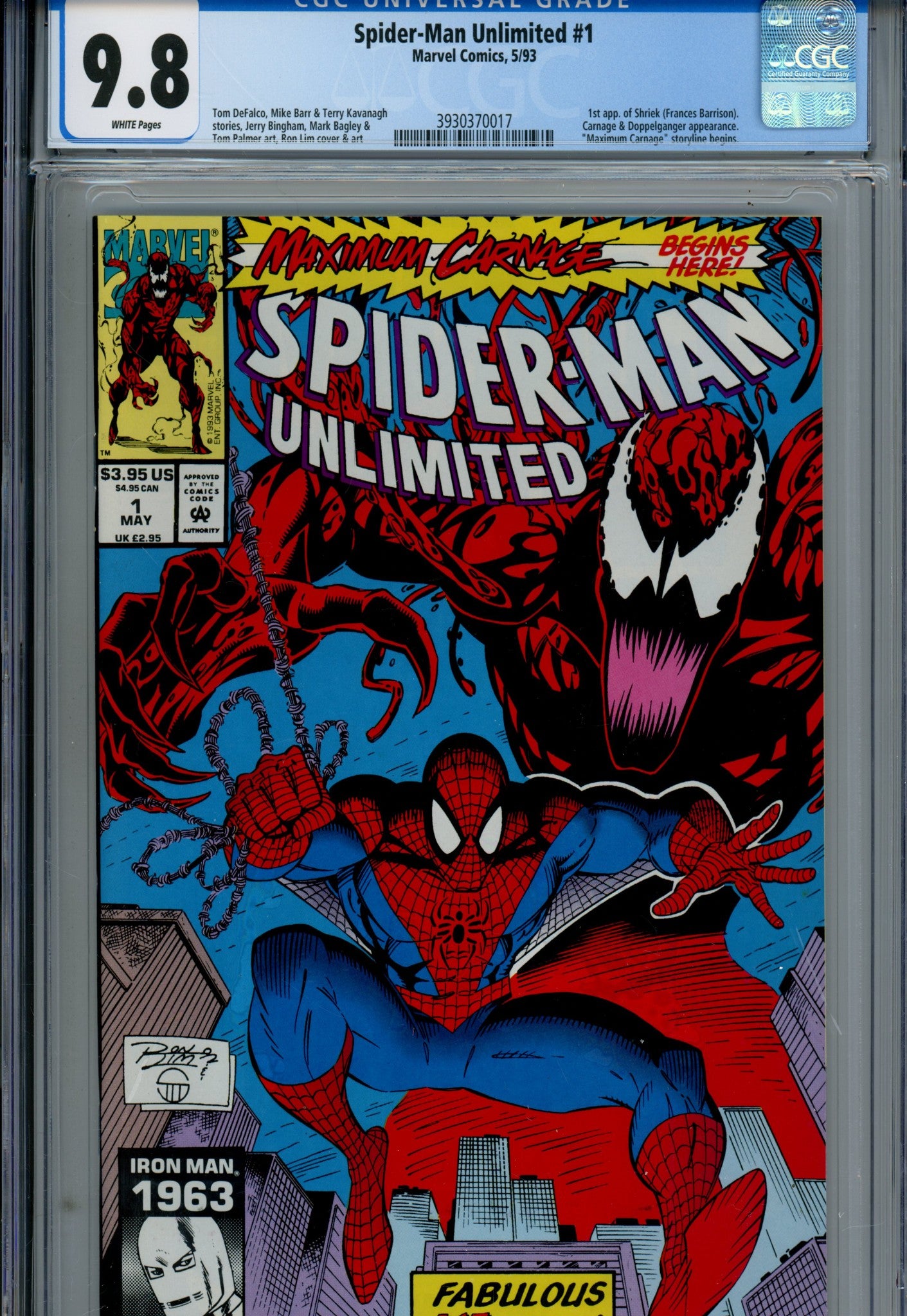 Spider-Man Unlimited Vol 1 1 CGC 9.8 (NM/M) (1993) 