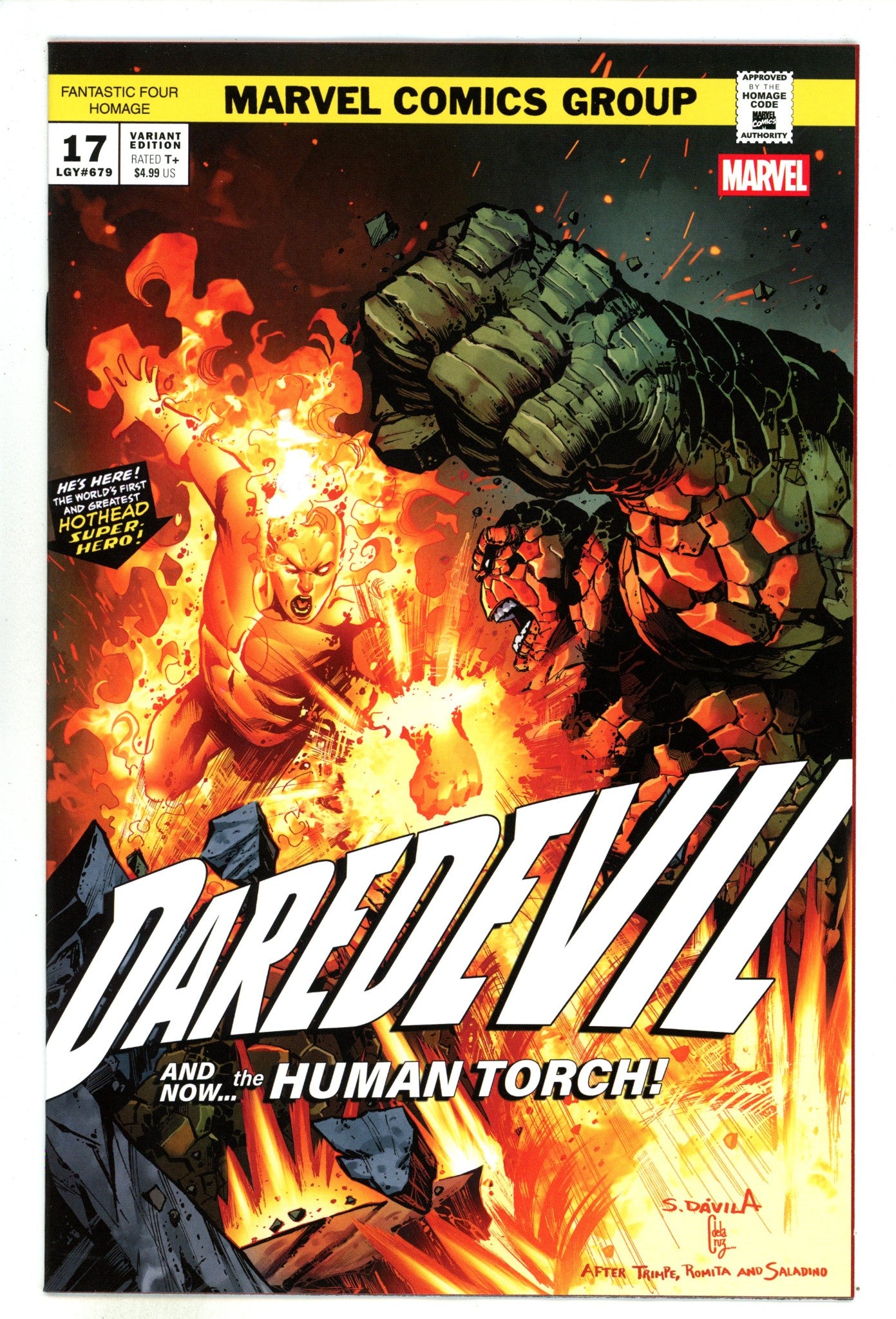 Daredevil Vol 8 17 Dávila  Homage Variant   (2024)