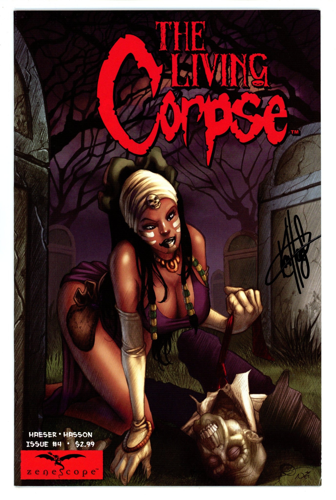 The Living Corpse 4 FN (6.0) (2008) Signed x1 Cover Ken Haesar 