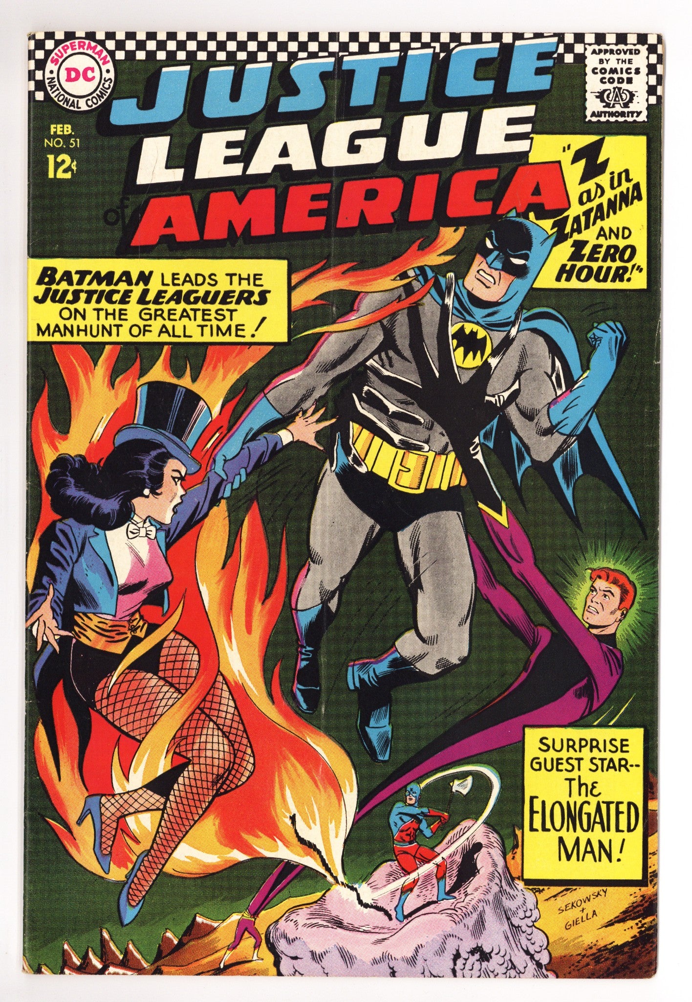 Justice League of America Vol 1 51 FN- (5.5) (1967) 