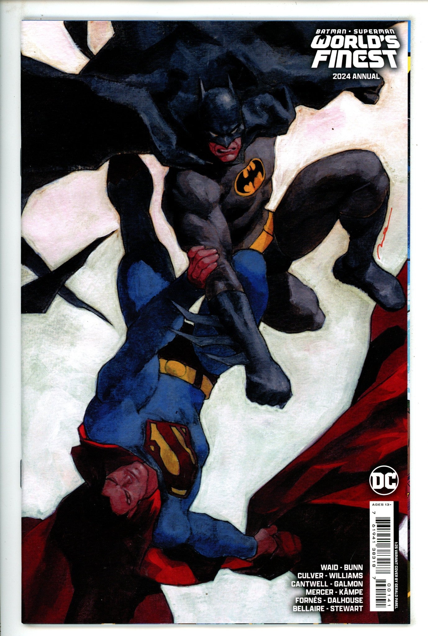 Batman Superman Worlds Finest 2024 Annual 1 Parel Incentive Variant NM+ (2024)