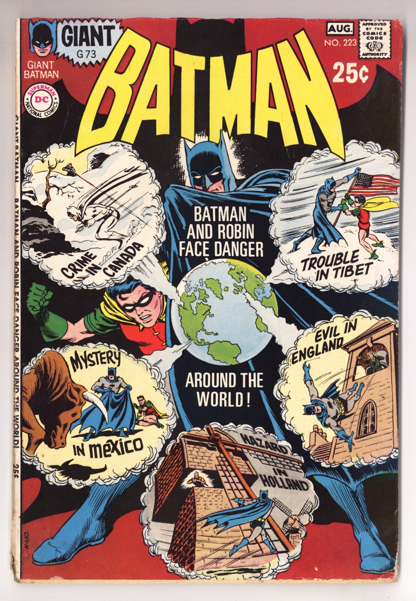 Batman Vol 1 223 FR (1.0) Cover Detached (1970) 