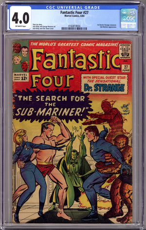 Fantastic Four Vol 1 27 CGC 4.0 (VG) (1964)
