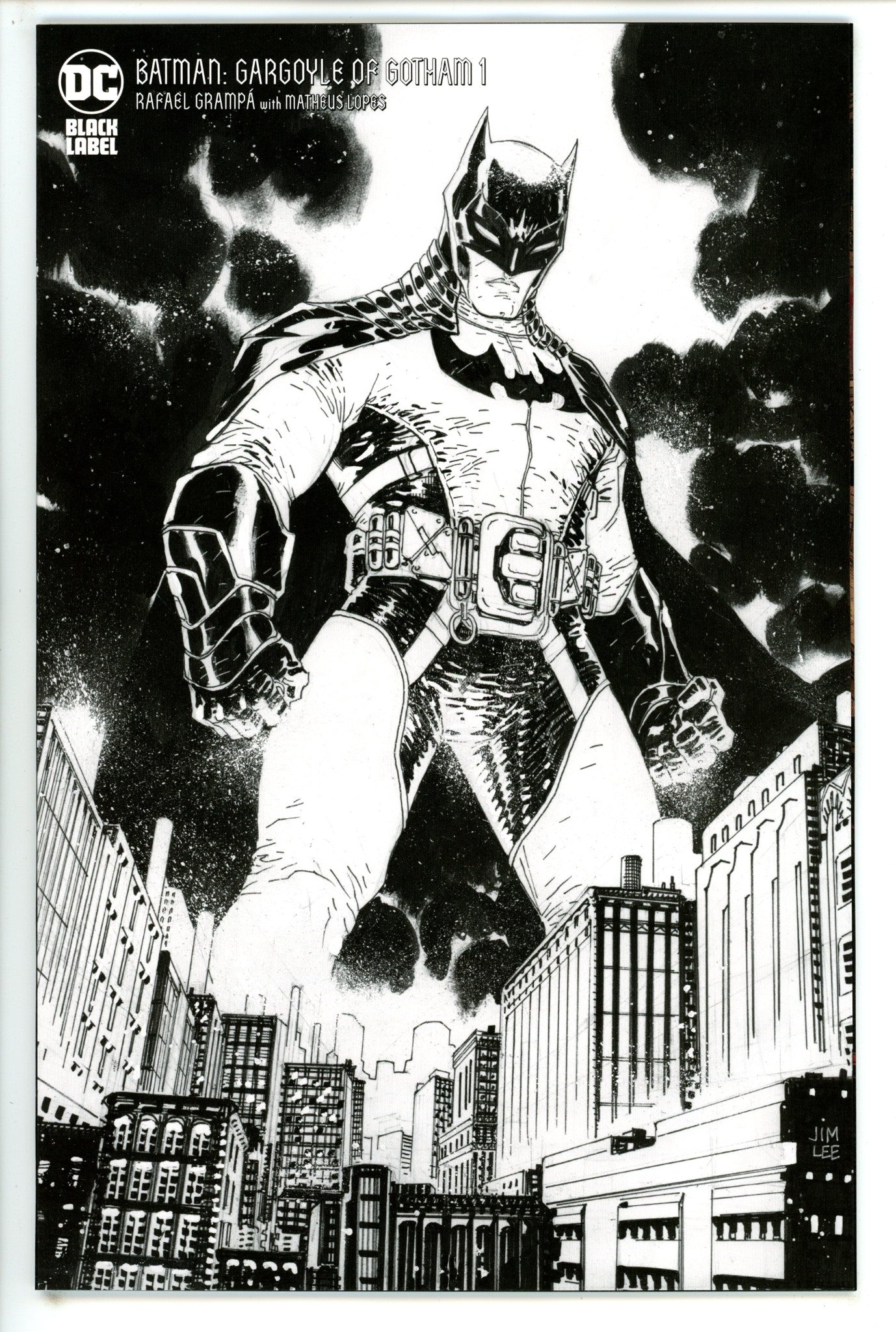 Batman Gargoyle Of Gotham 1 Lee B&W Incentive Variant NM (2023)