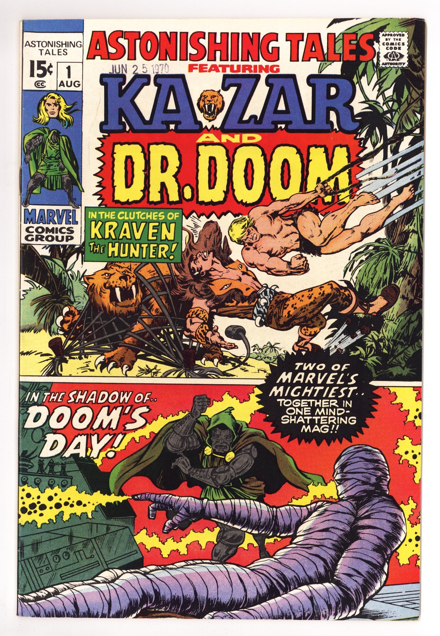 Astonishing Tales Vol 1 1 VF (8.0) (1970) 