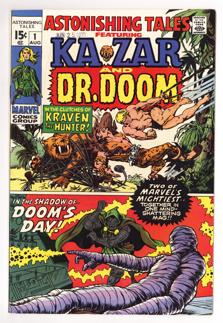 Astonishing Tales Vol 1 1 VF (8.0) (1970) 
