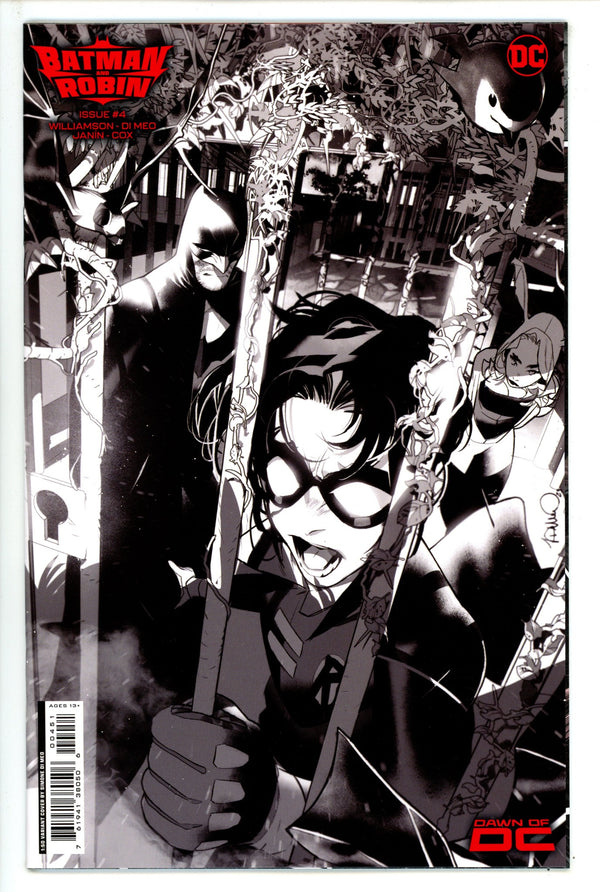 Batman And Robin Vol 3 4 Meo B&W Incentive Variant NM+ (2023)