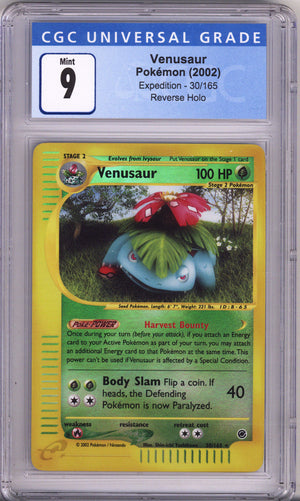 Pokemon Expedition Venusaur Reverse Holo CGC Mint 9 (2002)