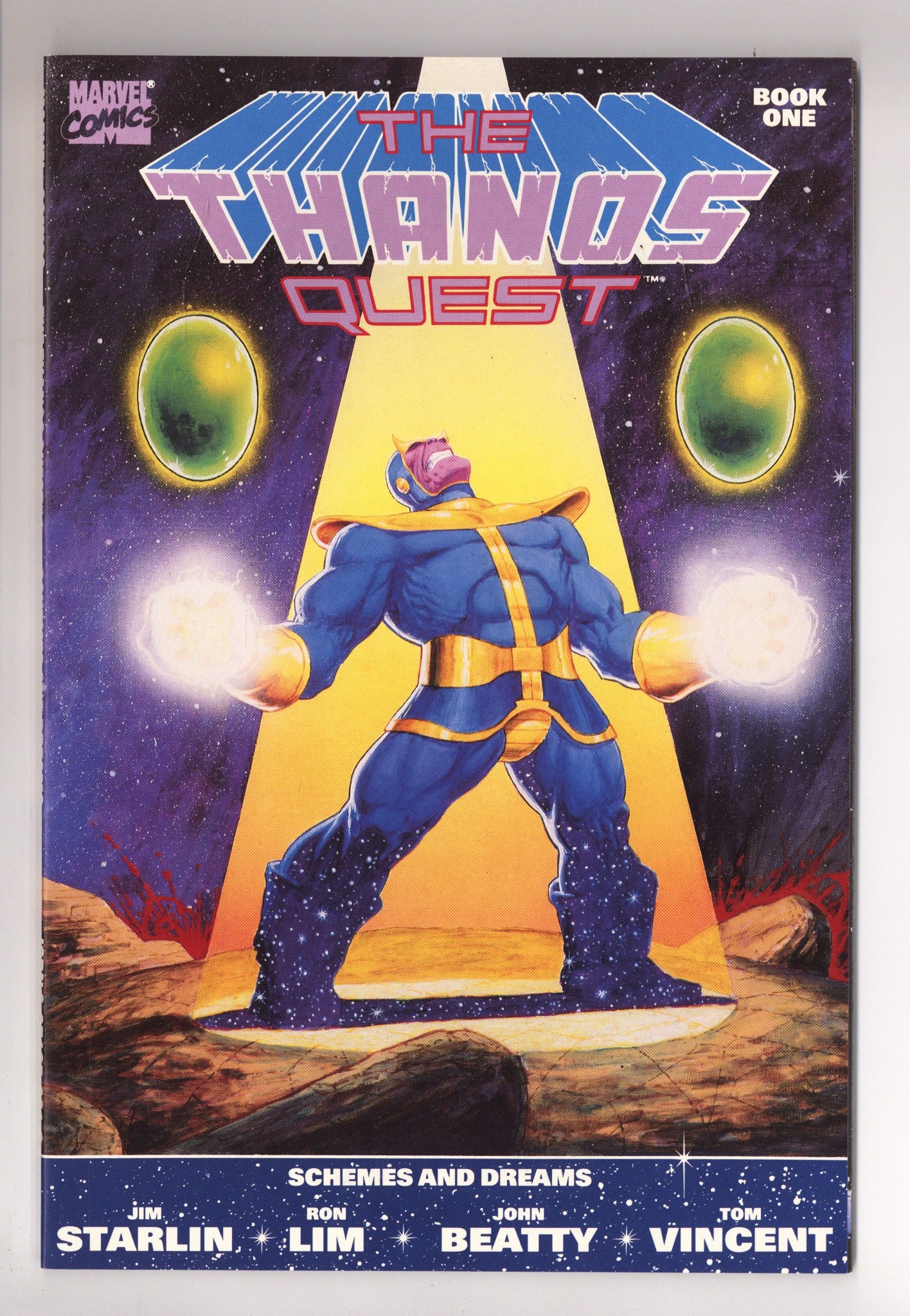 The Thanos Quest 1 NM- (9.2) (1990) 