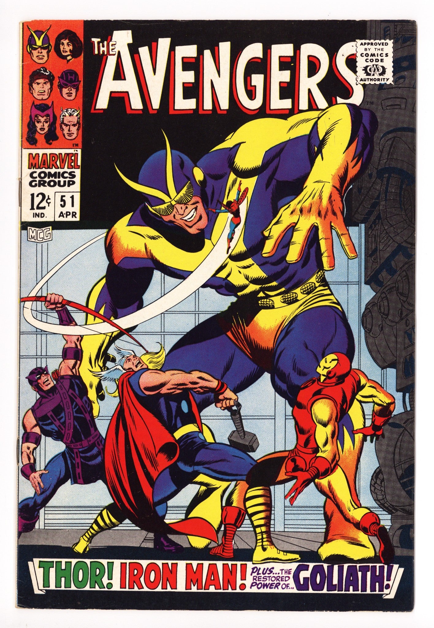 The Avengers Vol 1 51 VF- (7.5) (1968) 