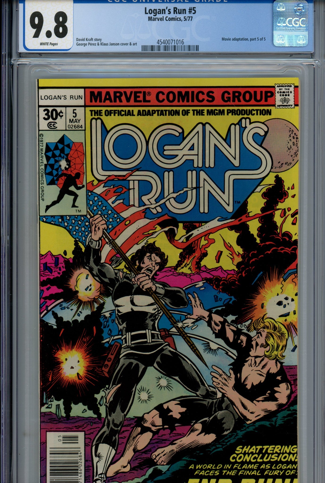Logan's Run Vol 1 5 CGC 9.8 (NM/M) (1977) 