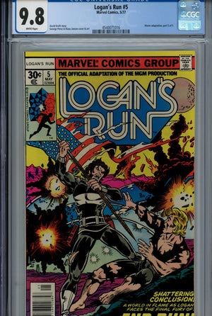 Logan's Run Vol 1 5 CGC 9.8 (NM/M) (1977) 