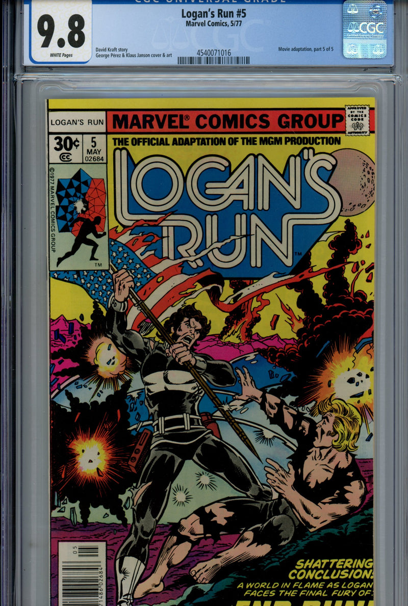 Logan's Run Vol 1 5 CGC 9.8 (NM/M) (1977) 