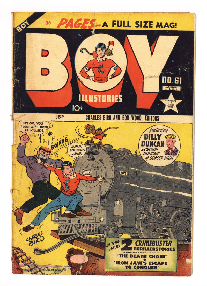 Boy Comics [Boy Illustories] 61 FR (1.0) Cover Detached (1951) Canadian Edition 