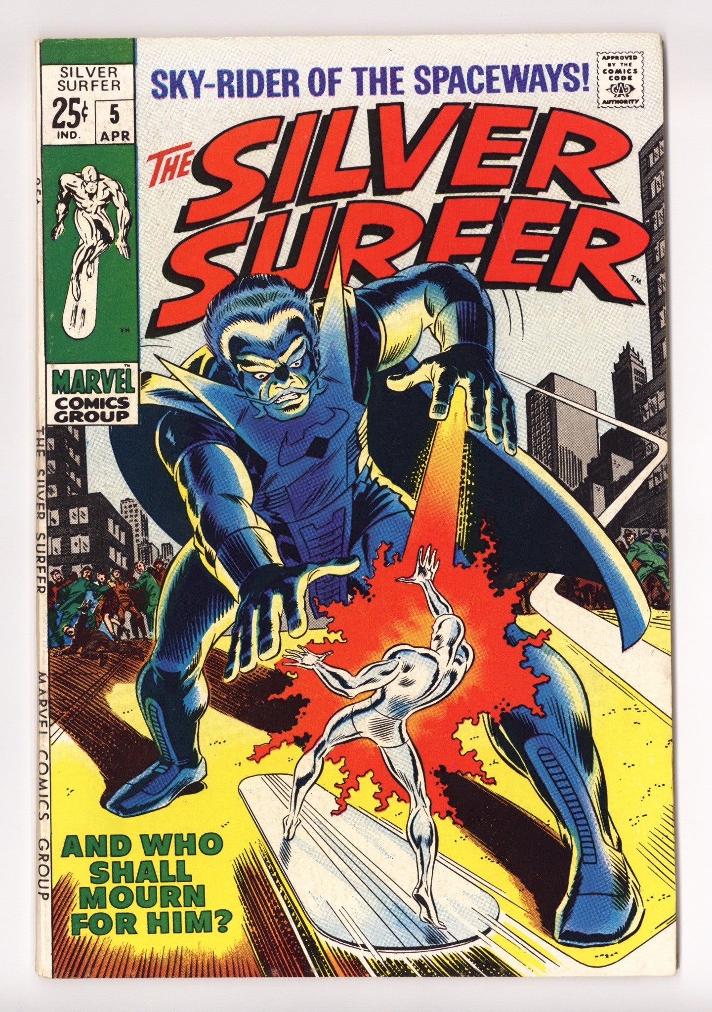 The Silver Surfer Vol 1 5 VF+ (8.5) (1969) 
