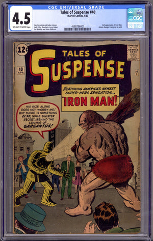 Tales of Suspense Vol 1 40 CGC 4.5 (VG+) (1963)